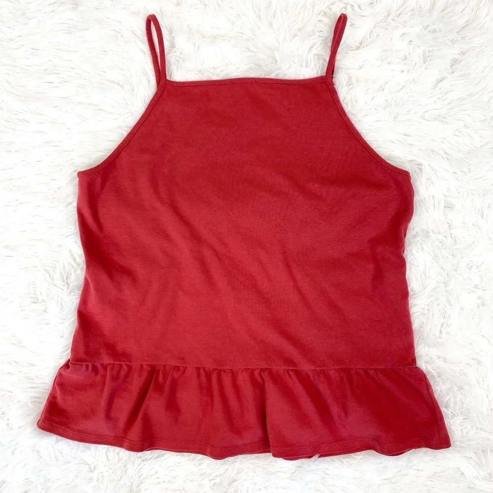 J. Crew Ruffle Peplum Cami Tank Top